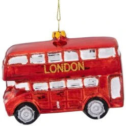 Northlight 4.5" Red Double Decker London Tour Bus Christmas Ornament -Michaels Store D253902S 13