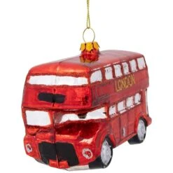 Northlight 4.5" Red Double Decker London Tour Bus Christmas Ornament -Michaels Store D253902S 4