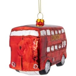 Northlight 4.5" Red Double Decker London Tour Bus Christmas Ornament -Michaels Store D253902S 5