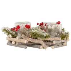 Northlight 10" Frosted Berries & Branches Votive Candle Holder 13 Northlight 10" Frosted Berries & Branches Votive Candle Holder -Michaels Store D253916S 13