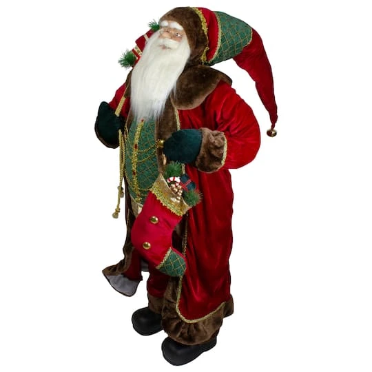Northlight 4ft. Standing Santa Christmas Figure With Presents 6 Northlight 4ft. Standing Santa Christmas Figure With Presents - Image 6