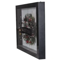 Northlight 14" Black LED Merry Christmas Box Frame -Michaels Store D253952S 14