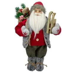 Northlight 18" Standing Santa Christmas Figure Carrying Presents & Sled 11 Northlight 18" Standing Santa Christmas Figure Carrying Presents & Sled -Michaels Store D253955S 11