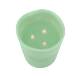 Northlight 8" Sage Green LED 3-Wick Flickering Wax Pillar Candle 5 Northlight 8" Sage Green LED 3-Wick Flickering Wax Pillar Candle -Michaels Store D253995S 2