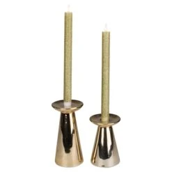 Northlight 12" Gold Glittered Flameless Taper Candles, 2ct. -Michaels Store D253996S 2