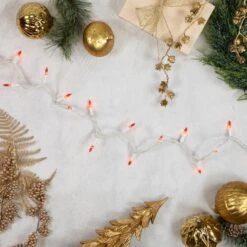 Northlight 100ct. Mini Christmas String Lights With White Wire Gold -Michaels Store D254016S 12