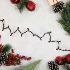 Northlight 100ct. Mini Christmas String Lights With Black Wire Clear -Michaels Store D254021S 12