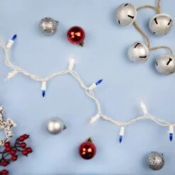 Northlight 100ct. Mini Christmas String Lights With White Wire Blue/Clear -Michaels Store D254022S 13