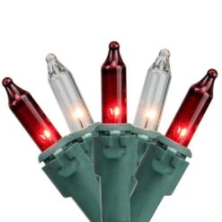 Northlight 50ct. Mini Christmas String Lights With Green Wire Red/Clear 12 Northlight 50ct. Mini Christmas String Lights With Green Wire Red/Clear -Michaels Store D254036S 1 1