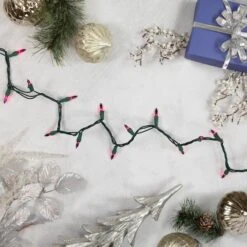 Northlight 50ct. Mini Christmas String Lights With Green Wire Purple -Michaels Store D254037S 12