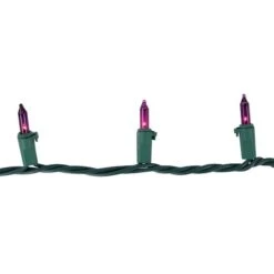 Northlight 50ct. Mini Christmas String Lights With Green Wire Purple -Michaels Store D254037S 14