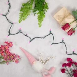 Northlight 100ct. LED Mini Christmas Lights With Green Wire Pink -Michaels Store D254044S 3