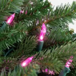 Northlight 100ct. LED Mini Christmas Lights With Green Wire Pink -Michaels Store D254044S 4