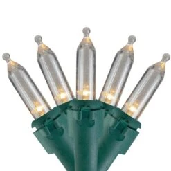 Northlight 100ct. LED Mini Christmas Lights With Green Wire Warm White -Michaels Store D254048S 1 1
