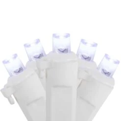 Northlight 100ct. LED Wide Angle Icicle Christmas Lights With White Wire Pure White -Michaels Store D254054S 11