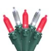 Northlight 100ct. LED Mini Christmas Lights With Green Wire Red/White