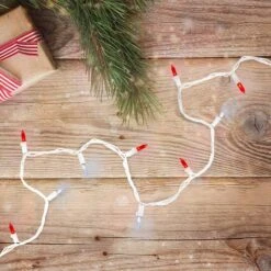 Northlight 100ct. White & Red Mini String Lights -Michaels Store D254058S 12