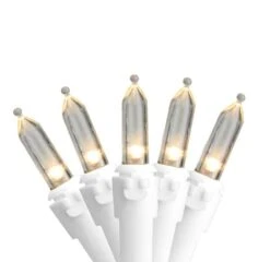 Northlight 100ct. LED Mini Christmas Lights With White Wire Warm White -Michaels Store D254062S 1 1