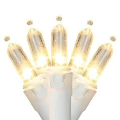 Northlight 100ct. LED Mini Christmas Lights With White Wire Warm White -Michaels Store D254062S 11