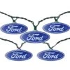 Northlight 10ct. Blue & White Ford Logo Novelty String Lights