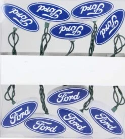 Northlight 10ct. Blue & White Ford Logo Novelty String Lights -Michaels Store D254068S 2