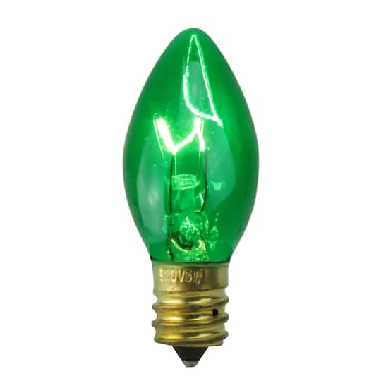 Northlight Incandescent C7 Replacement Bulbs, 25ct. Green 1 Northlight Incandescent C7 Replacement Bulbs, 25ct. Green