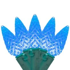 Northlight 70ct. LED Faceted C6 Christmas String Lights Blue -Michaels Store D254077S 11
