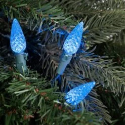 Northlight 70ct. LED Faceted C6 Christmas String Lights Blue -Michaels Store D254077S 12