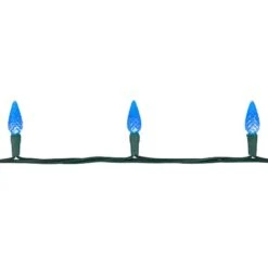 Northlight 70ct. LED Faceted C6 Christmas String Lights Blue -Michaels Store D254077S 15