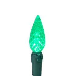 Northlight 70ct. LED Faceted C6 Christmas String Lights Green -Michaels Store D254079S 14