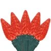 Northlight 70ct. LED Faceted C6 Christmas String Lights Red