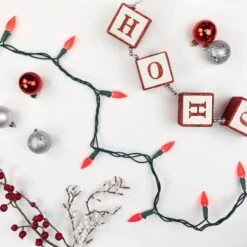 Northlight 70ct. LED Faceted C6 Christmas String Lights Red -Michaels Store D254083S 3