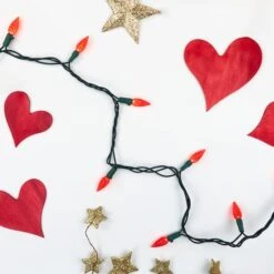 Northlight 70ct. LED Faceted C6 Christmas String Lights Red -Michaels Store D254083S 4