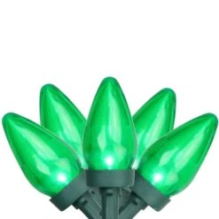 Northlight 25ct. LED C7 Christmas String Lights Green -Michaels Store D254085S 1 1