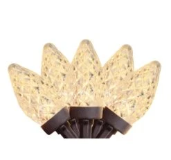 Northlight 100ct. Warm White Faceted LED C7 String Lights