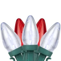 Northlight 25ct. LED C7 Christmas String Lights Red/White -Michaels Store D254092S 11