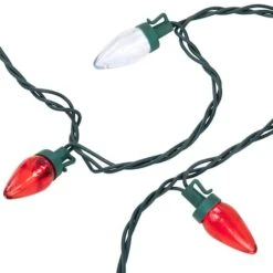 Northlight 25ct. LED C7 Christmas String Lights Red/White -Michaels Store D254092S 6