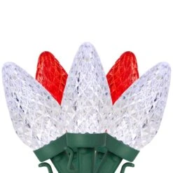 Northlight 100ct. Faceted LED C9 Christmas String Lights Red/Pure White 14 Northlight 100ct. Faceted LED C9 Christmas String Lights Red/Pure White -Michaels Store D254097S 11