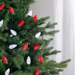 Northlight 100ct. Faceted LED C9 Christmas String Lights Red/Pure White 16 Northlight 100ct. Faceted LED C9 Christmas String Lights Red/Pure White -Michaels Store D254097S 13