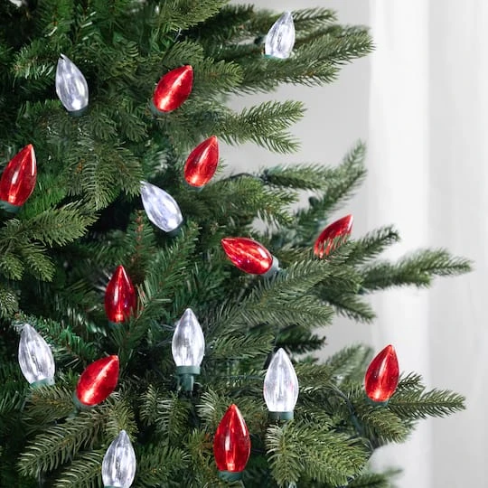 Northlight 25ct. C9 Christmas String Lights With Green Wire Red/Pure White 11 Northlight 25ct. C9 Christmas String Lights With Green Wire Red/Pure White - Image 11