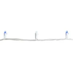 Northlight 50ct. LED Wide Angle Christmas String Lights With White Wire Blue/White -Michaels Store D254109S 6