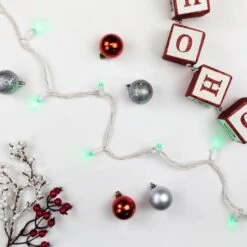 Northlight 50ct. LED Wide Angle Christmas String Lights With White Wire Green 15 Northlight 50ct. LED Wide Angle Christmas String Lights With White Wire Green -Michaels Store D254113S 13