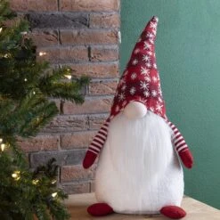 Glitzhome® 24" Red Christmas Gnome Décor Accent -Michaels Store D254167S 2