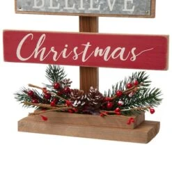 Glitzhome® 20" Wooden Christmas Tree Sign 12 Glitzhome® 20" Wooden Christmas Tree Sign -Michaels Store D254178S 5