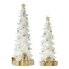 Melrose White & Gold Christmas Tree Accents, 17" & 21"