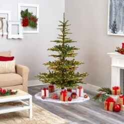 6ft. Pre-Lit Layered Washington Spruce Artificial Christmas Tree With Clear Lights -Michaels Store D255808S 5