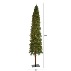 9ft. Pre-Lit Grand Alpine Artificial Christmas Tree, Clear Lights -Michaels Store D255828S 2
