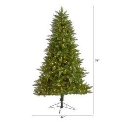 6.5ft. Pre-Lit Vermont Spruce Artificial Christmas Tree, Warm White LED Lights 12 6.5ft. Pre-Lit Vermont Spruce Artificial Christmas Tree, Warm White LED Lights -Michaels Store D255861S 2