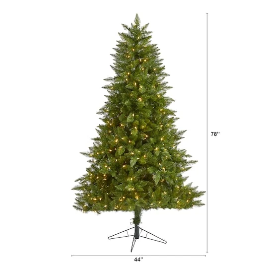 6.5ft. Pre-Lit Vermont Spruce Artificial Christmas Tree, Warm White LED Lights 4 6.5ft. Pre-Lit Vermont Spruce Artificial Christmas Tree, Warm White LED Lights - Image 4