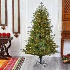 5ft. Pre-Lit New Hampshire Spruce Artificial Christmas Tree, Warm White LED Lights -Michaels Store D255892S 6